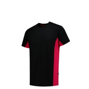 Tricorp T-shirt Bicolor 2004 zwart-rood