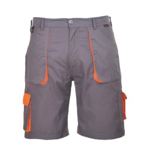 PortWest korte broek Texo contract 2color grijs-oranje