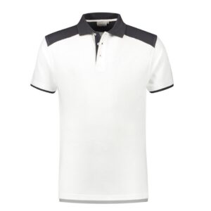 Santino Tivoli 2color Polo-shirt (210gm2) wit-antraciet