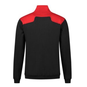 Santino Tokyo 2color Zip sweater (280gm2) zwart-rood-a