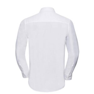 russell overhemd, blouse oxfort lange mouw wit b